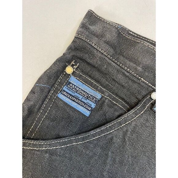 VINTAGE Astraunotics By 48HRS Denim Jeans Men 33 X 30 Tag Size 34 baggy 90s - Picture 4 of 16